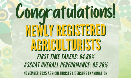 Congratulations to Our Newly Registered Agriculturists!