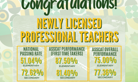 Congratulations to Our Newly Licensed Professional Teachers!