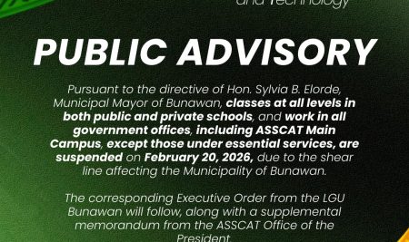 PUBLIC ADVISORY: Class Suspension