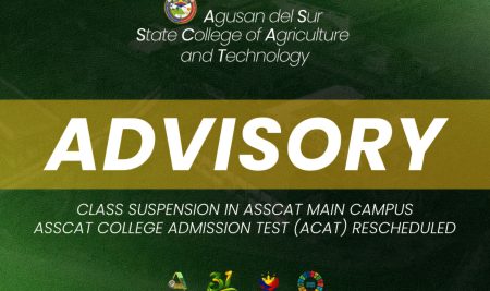 ADVISORY | CLASS SUSPENSION IN ASSCAT MAIN CAMPUS