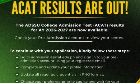 ACAT Results are Out!