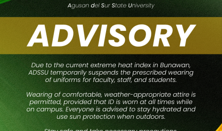 ADVISORY: Temporary Suspension of The Prescribed Wearing of Uniforms