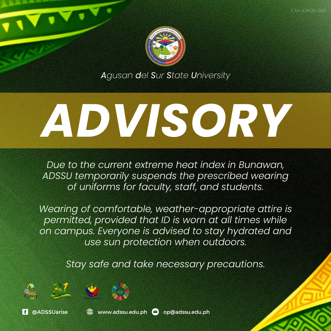 Advisory and Announcements (2)