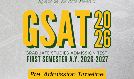 GRADUATE STUDIES ADMISSION TEST (GSAT) FOR FIRST SEMESTER AY 2026-2027