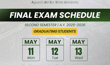 Final Exam Schedule for Graduating Students