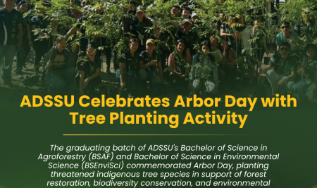 ADSSU Celebrates Arbor Day with Tree Planting Activity